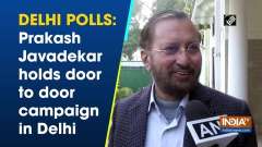 Delhi polls: Prakash Javadekar holds door to door campaign in Delhi