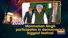 Manmohan Singh participates in democracy's biggest festival