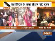 Priyanka Gandhi Vadra offers prayer at Guru Sant Ravidas Temple in Varanasi