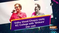 Vidhu Vinod Chopra visits KC College with 'Shikara' star cast
