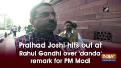 Pralhad Joshi hits out at Rahul Gandhi over 'danda' remark for PM Modi