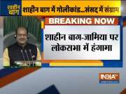 Opposition raise 'Goli maarna band karo' slogans as MoS Finance Anurag Thakur speaks in Lok Sabha