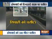 Home guard jawan dragged by bikers in Sonepat