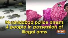 Murshidabad police arrests 4 people in possession of illegal arms