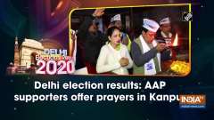 Delhi election results: AAP supporters offer prayers in Kanpur