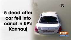 5 dead after car fell into canal in UP's Kannauj