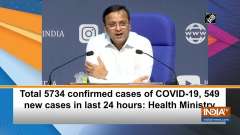 Total 5734 confirmed cases of COVID-19, 549 new cases in last 24 hours: Health Ministry