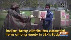 Indian Army distributes essential items among needy in J-K's Budgam
