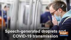 Speech-generated droplets and COVID-19 transmission