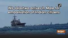 INS Jalashwa arrives in Male for embarkation of Indian citizens
