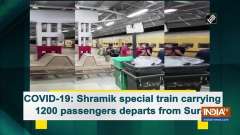 COVID-19: Shramik special train carrying 1200 passengers departs from Surat