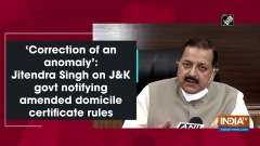 'Correction of an anomaly': Jitendra Singh on JandK govt notifying amended domicile certificate rules