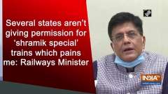 Several states aren't giving permission for 'shramik special' trains which pains me: Railways Minister