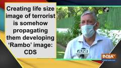 Creating life size image of terrorist is somehow propagating them developing 'Rambo' image: CDS