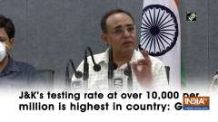 J&K's testing rate at over 10,000 per million is highest in country: Govt