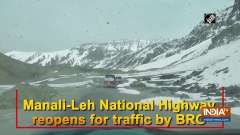 Manali-Leh National Highway reopens for traffic by BRO