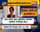 UP child rights commission notice to Priyanka Gandhi over Fb post