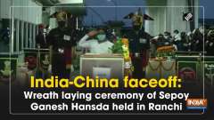 India-China faceoff: Wreath laying ceremony of Sepoy Ganesh Hansda held in Ranchi