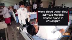 World Blood Donor Day: BJP Yuva Morcha donate blood in UP's Aligarh