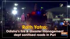 Rath Yatra: Odisha's fire and disaster management dept sanitised roads in Puri