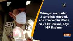 Srinagar encounter: 3 terrorists trapped, one involved in attack on 2 BSF jawans, says IGP Kashmir