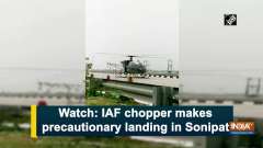 Watch: IAF chopper makes precautionary landing in Sonipat