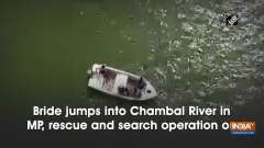 Bride jumps into Chambal River in MP, rescue and search operation on