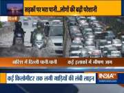 Heavy morning rain leads to waterlogging and traffic jam in parts of Delhi