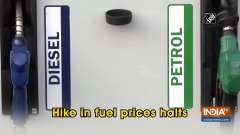 Hike in fuel prices halts