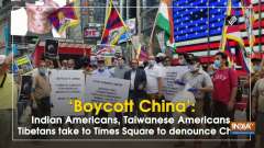 'Boycott China': Indian Americans, Taiwanese Americans, Tibetans take to Times Square to denounce China
