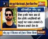 Sonu Sood sends tractor instead of oxen to farmer using his daughters to plough fields