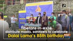 Tibetans-in-exile distribute masks, sanitizers to celebrate Dalai Lama's 85th birthday