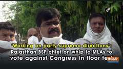 'Working on party supremo directions': Rajasthan BSP chief on whip to vote against Cong in floor test