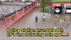 Police station inundated in HP's Una following rain spell