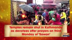 Temples remain shut in Kathmandu as devotees offer prayers on third Monday of 'Sawan'