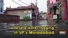 Severe water logging in UP's Moradabad