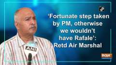 'Fortunate step taken by PM, otherwise we wouldn't have Rafale': Retd Air Marshal