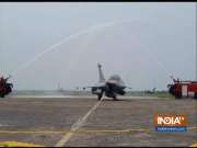 Watch: IAF's 5 Rafale jets, flanked by 2 Su-30MKIs, touchdown Ambala airbase