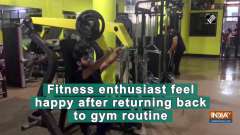 Fitness enthusiast feel happy after returning back to gym routine