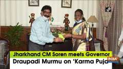 Jharkhand CM Soren meets Governor Draupadi Murmu on 'Karma Puja'