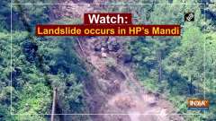 Watch: Landslide occurs in HP's Mandi