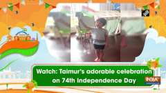 Watch: Taimur's adorable celebration on 74th Independence Day