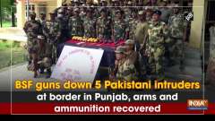 BSF guns down 5 Pakistani intruders at border in Punjab, arms and ammunition recovered