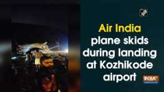 Air India plane skids during landing at Kozhikode airport