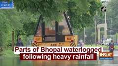 Parts of Bhopal waterlogged following heavy rainfall