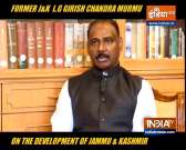 Jammu and Kashmir's first Lieutenant Governor GC Murmu speaks on Art. 370 abrogation