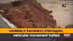 Landslide in Karnataka's Chikmagalur, vehicular movement halted