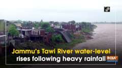 Jammu's Tawi River water-level rises following heavy rainfall
