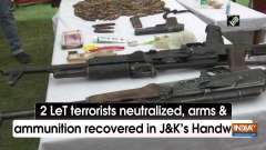 2 LeT terrorists neutralized, arms and ammunition recovered in J-K's Handwara