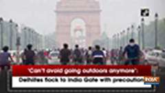 'Can't avoid going outdoors anymore': Delhiites flock to India Gate with precautions